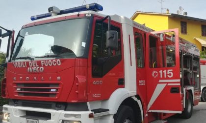 Vigili del fuoco in soccorso di un ciclista caduto a Castello di Celsa